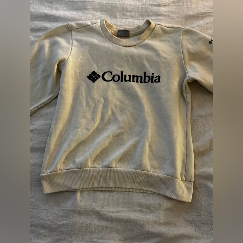 Columbia Girls Off-White Crewneck Sweater
